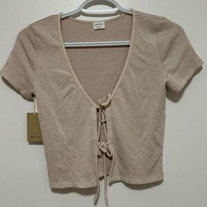 Wilfred Only Tie-Front Top